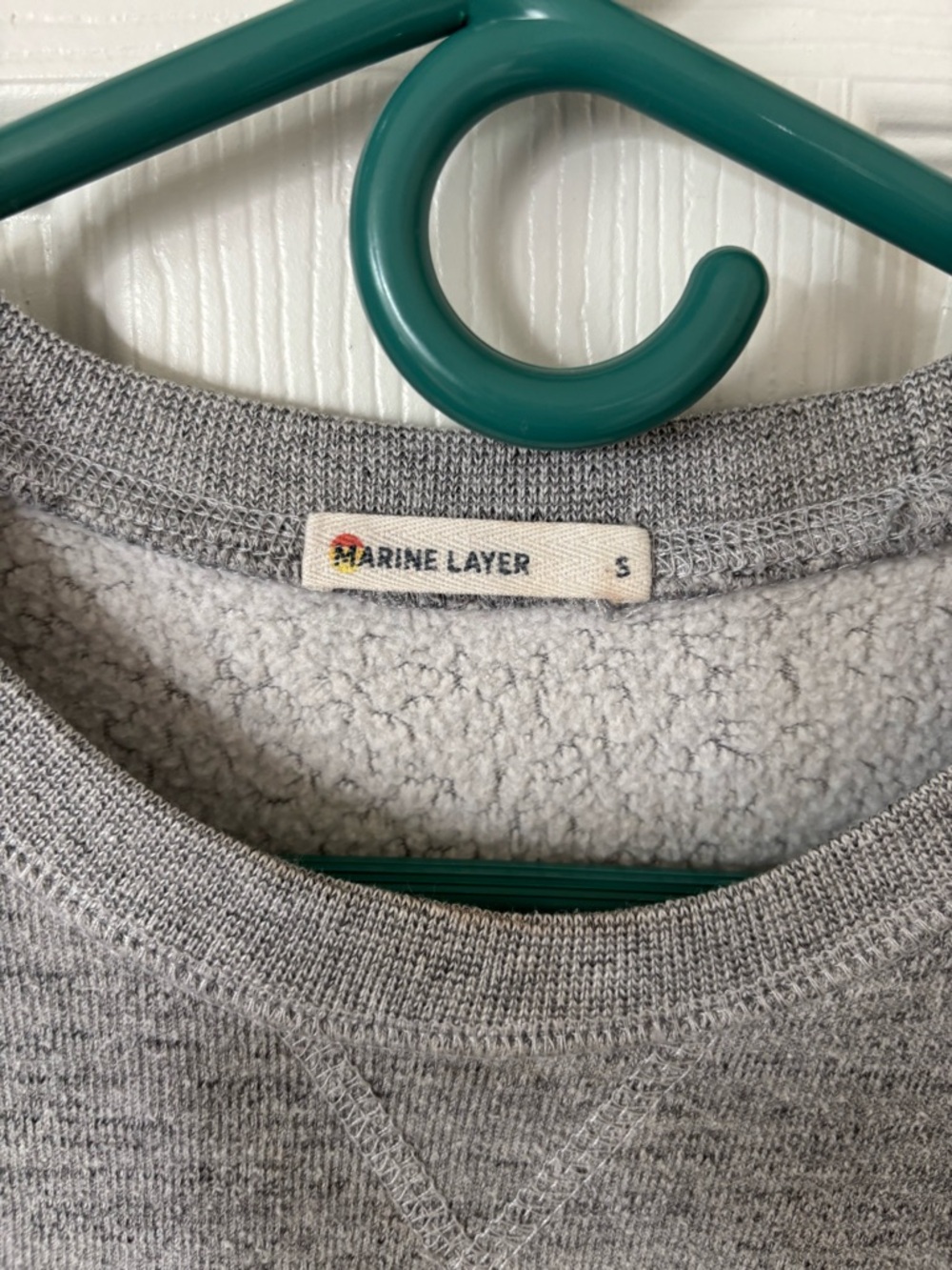 Marine Layer Light Gray Crewneck Sweatshirt - Picture 2 of 5